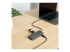 StarTech.com USB C Multiport Adapter, 4K 60Hz HDMI Video, 3 Pt 5Gbps USB-A Hub, 100W Power Delivery Pass-Through, GbE, SD/MicroSD, USB Type-C Mini Travel Dock, 12" / 30cm Cable - Venstre vinkel