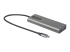 StarTech.com USB C Multiport Adapter, USB-C to HDMI or Mini DisplayPort 4K 60Hz, 100W Power Delivery Pass-Through, 4-Port 10Gbps USB Hub, USB Type-C Mini Dock, 12"/30cm Long Attached Cable - Oversiden