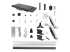 StarTech.com Wall Mount Workstation, VESA Mount For 32" Monitors (22lb/10kg), Fully Articulating Arms For Single Monitor Mount & Keyboard Tray, Includes Desktop Computer/PC Bracket - Framsiden