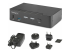 StarTech.com 2-Port DisplayPort KVM Switch, 8K 60Hz / 4K 144Hz, Single Display, DP 1.4, 2x USB 3.0 Ports, 4x USB 2.0 HID Ports, Push-Button & Hotkey Switching, TAA Compliant - Høyre vinkel