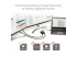 StarTech.com USB 3.0 to Dual HDMI Adapter, 1x 4K 30Hz & 1x 1080p, External Video & Graphics Card, USB Type-A to HDMI Dual Monitor Display Adapter Dongle, Supports Windows Only, Black - Venstre vinkel