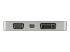 StarTech.com USB C Multiport Video Adapter with HDMI, VGA, Mini DisplayPort or DVI, USB Type C Monitor Adapter to HDMI 2.0 or mDP 1.2 (4K 60Hz), VGA or DVI (1080p), Space Gray Aluminum - Tilbake