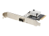 StarTech.com 10G PCIe SFP+ Card, Single SFP+ Port Network Adapter w/ Low Profile, Open SFP+ for MSA-Compliant Modules / Direct-Attach Cables (DAC), 10 Gigabit Fiber PCIe NIC Card - Venstre vinkel