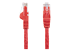 StarTech.com 100ft CAT6 Ethernet Cable, 10 Gigabit Snagless RJ45 650MHz 100W PoE Patch Cord, CAT 6 10GbE UTP Network Cable w/Strain Relief, Red, Wiring is UL Certified/TIA - Framsiden