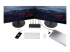 StarTech.com USB-C & USB-A Dock, Hybrid Universal Laptop Docking Station with Dual Monitor Display 4K 60Hz HDMI & DisplayPort, 60W Power Delivery, Gigabit Ethernet, Windows, Mac Chrome - Framsiden