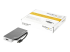 StarTech.com USB C Multiport Video Adapter with HDMI, VGA, Mini DisplayPort or DVI, USB Type C Monitor Adapter to HDMI 2.0 or mDP 1.2 (4K 60Hz), VGA or DVI (1080p), Space Gray Aluminum - Venstre vinkel