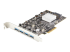 StarTech.com 4-Port USB PCIe Card - Venstre vinkel