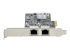 StarTech.com 2-Port 2.5Gbps NBASE-T PCIe Network Card, Intel I225-V, Dual-Port Computer Network Card, Multi-Gigabit NIC, PCI Express Server LAN Card, Desktop Ethernet Interface - Venstre side