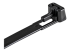 Startech 10"(25cm) Reusable Cable Ties, 1/4"(7mm) wide, 2-1/2"(65mm) Bundle Dia. 50lb(22kg) Tensile Strength, Releasable Nylon Ties, Indoor/Outdoor, 94V-2/UL Listed, 100 Pack, Black - Nærbilde