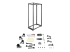 StarTech.com 42U 19" Open Frame Server Rack, 4 Post Adjustable Depth 23-41" Mobile, Free Standing Rolling Network/Computer Equipment Data Rack, Dell PowerEdge, HP ProLiant ThinkServer - Framsiden