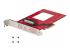 StarTech.com U.3 to PCIe Adapter Card, PCIe 4.0 x4 Adapter For 2.5" U.3 NVMe SSDs, SFF-TA-1001 PCI Express Add-in Card for Desktops/Servers, TAA Compliant - Venstre vinkel