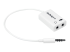 StarTech.com 4 Position Microphone and Headphone Splitter 3.5 mm 4 Pin / 4 Pole Mic and Audio Combo Splitter Cable (MUYHSMFFADW) - Høyre vinkel