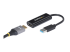 StarTech.com USB 3.0 to HDMI Adapter, 1080p (1920x1200), Slim/Compact USB to HDMI Display Adapter Converter for Monitor, USB Type-A External Video & Graphics Card, Black, Windows Only - Høyre vinkel