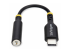 StarTech.com USB-C Audio Adapter to 3.5mm TRRS Jack, Headphone Aux Dongle - Framsiden