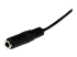 StarTech.com 1m Slim 3.5mm Stereo Extension Audio Cable - Høyre vinkel