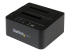 StarTech.com Standalone Hard Drive Duplicator, Dual Bay HDDSSD ClonerCopier, USB 3.1 (10 Gbps) to SATA III (6Gbps) HDDSSD Docking Station, Hard Disk Duplicator Dock - Høyre vinkel