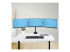StarTech.com Triple Monitor Desk Mount For Up To Three 27in Screens, VESA 75x75/100x100, Tool-Less Arm Adjustments, C-Clamp/Grommet Mount, Spring-Assisted Arms - Framsiden