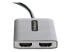 StarTech.com DP to Dual HDMI MST HUB, Dual HDMI 4K 60Hz, DisplayPort Multi Monitor Adapter with 1ft (30cm) Cable, DP 1.4 Multi Stream Transport Hub, DSC | HBR3, DP to 2x HDMI Ports - Nærbilde