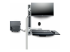 StarTech.com Wall Mount Workstation, VESA Mount For 32" Monitors (22lb/10kg), Fully Articulating Arms For Single Monitor Mount & Keyboard Tray, Includes Desktop Computer/PC Bracket - Nærbilde