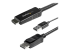 StarTech.com 2m (6ft) HDMI to DisplayPort Cable 4K 30Hz, Active HDMI 1.4 to DP 1.2 Adapter Converter Cable with Audio, USB Powered, Mac & Windows, HDMI Laptop to DP Monitor, Male/Male - Høyre vinkel