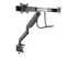 Startech Desk Mount Dual Monitor Arm with USB & Audio, Slim Full Motion Adjustable Dual Monitor VESA Mount for 32" Displays (8kg/screen), Ergonomic Articulating, Desk Clamp or Grommet - Venstre vinkel