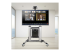StarTech.com Rolling TV Cart/Stand On Wheels, Up to 100inch/220lb Screens - Framsiden