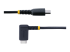 StarTech.com 6in (15cm) USB C Charging Cable Right Angle, 60W PD 3A, Heavy Duty Fast Charge USB-C Cable, USB 2.0 Type-C, Durable and Rugged Aramid Fiber, S20/iPad/Pixel - Framsiden