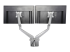StarTech.com Desk Mount Dual Monitor Arm with USB & Audio, Grommet/Desk Clamp VESA Mount for up to 32 inch Displays, 2x USB, 2x 3.5mm audio, Ergonomic Full Motion Dual Monitor Arm, Silver - Tilbake