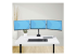 StarTech.com Triple Monitor Desk Mount For Up To Three 27in Screens, VESA 75x75/100x100, Tool-Less Arm Adjustments, C-Clamp/Grommet Mount, Spring-Assisted Arms - Framsiden