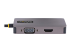 StarTech.com USB C Video Adapter, USB C to HDMI DVI VGA Adapter, Up to 4K 60Hz, Aluminum, Multiport Video Display Adapter for Laptops, Thunderbolt 3/4 Compatible, USB Type C Monitor Adapter - Oversiden