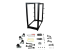 StarTech.com 25U 19" Open Frame Server Rack, 4 Post Adjustable Depth 22-40" Mobile, Free Standing Rolling Network/Computer Equipment Data Rack, Dell PowerEdge, HP ProLiant ThinkServer - Framsiden