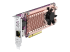 QNAP QM2-2P10G1TB - Diskkontroller - Venstre vinkel