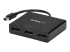 StarTech.com 3-Port Multi Monitor Adapter, Mini DisplayPort 1.2 to 3x DisplayPort MST Hub, Triple 1080p or Dual 4K 30Hz, mDP to DP MST Video Splitter for Extended Desktop on Windows PCs - Høyre vinkel