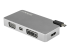 StarTech.com USB C Multiport Video Adapter with HDMI, VGA, Mini DisplayPort or DVI, USB Type C Monitor Adapter to HDMI 2.0 or mDP 1.2 (4K 60Hz), VGA or DVI (1080p), Space Gray Aluminum - Tilbake