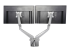 Startech Desk Mount Dual Monitor Arm with USB & Audio, Grommet/Desk Clamp VESA Mount for up to 32 inch Displays, 2x USB, 2x 3.5mm audio, Ergonomic Full Motion Dual Monitor Arm, Silver - Tilbake
