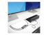 StarTech.com 2-Port DisplayPort MST Hub, Dual 4K 60Hz, DP to 2x DisplayPort Monitor Adapter, DP 1.4 Multi-Monitor Video Adapter w/ 1ft Built-in Cable, USB Powered, Windows Only - Venstre vinkel