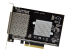 StarTech.com Quad Port 10G SFP+ Network Card, Intel XL710 Open SFP+ Converged Adapter, PCIe 10 Gigabit Ethernet Server NIC, 10GbE Fiber Optic LAN Card Dell PowerEdge HPE ProLiant, NIC Card - Høyre vinkel