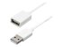 StarTech.com 3m White USB 2.0 Extension Cable Cord - Høyre vinkel