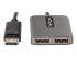 StarTech.com 2-Port DisplayPort MST Hub, Dual 4K 60Hz, DP to 2x DisplayPort Monitor Adapter, DP 1.4 Multi-Monitor Video Adapter w/ 1ft Built-in Cable, USB Powered, Windows Only - Framsiden