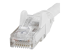 StarTech.com 100ft CAT6 Ethernet Cable, 10 Gigabit Snagless RJ45 650MHz 100W PoE Patch Cord, CAT 6 10GbE UTP Network Cable w/Strain Relief, White, Fluke Tested/Wiring is UL Certified/TIA - Nærbilde