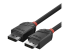 Lindy Black Line - DisplayPort-kabel - Høyre vinkel