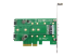 StarTech.com 3-port M.2 SSD (NGFF) Adapter Card - Underside