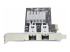 StarTech.com 2-Port GbE SFP Network Card, PCIe 2.0 x1, Intel I350-AM2 2x 1GbE Controller, 1000BASE Copper/Fiber Optic, Dual-Port Gigabit Ethernet NIC, Desktop/Server Backplanes - Venstre side