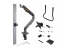 StarTech.com Desk Mount Dual Monitor Arm w/ Crossbar, Up To 27" Displays - Framsiden