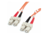 StarTech.com 2m (6.6ft) SC to SC OM1 Multimode Fiber Optic Cable, 62.5/125 Fiber Size, 10G Networks, LSZH Fiber Patch Cord - Høyre vinkel