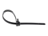 Startech 10"(25cm) Reusable Cable Ties, 1/4"(7mm) wide, 2-1/2"(65mm) Bundle Dia. 50lb(22kg) Tensile Strength, Releasable Nylon Ties, Indoor/Outdoor, 94V-2/UL Listed, 100 Pack, Black - Oversiden