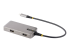 StarTech.com USB-C Multiport Adapter, 4K 60Hz HDMI w/HDR, 2-Port 5Gbps USB 3.0 Hub, 100W Power Delivery Pass-Through, GbE, USB Type C Mini Docking Station, Works with Chromebook certified - Høyre vinkel