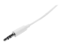 StarTech.com 3m White Slim 3.5mm Stereo Audio Cable - Høyre vinkel