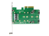 StarTech.com 3-port M.2 SSD (NGFF) Adapter Card - Underside