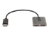 StarTech.com 2-Port DisplayPort MST Hub, Dual 4K 60Hz, DP to 2x DisplayPort Monitor Adapter, DP 1.4 Multi-Monitor Video Adapter w/ 1ft Built-in Cable, USB Powered, Windows Only - Høyre vinkel